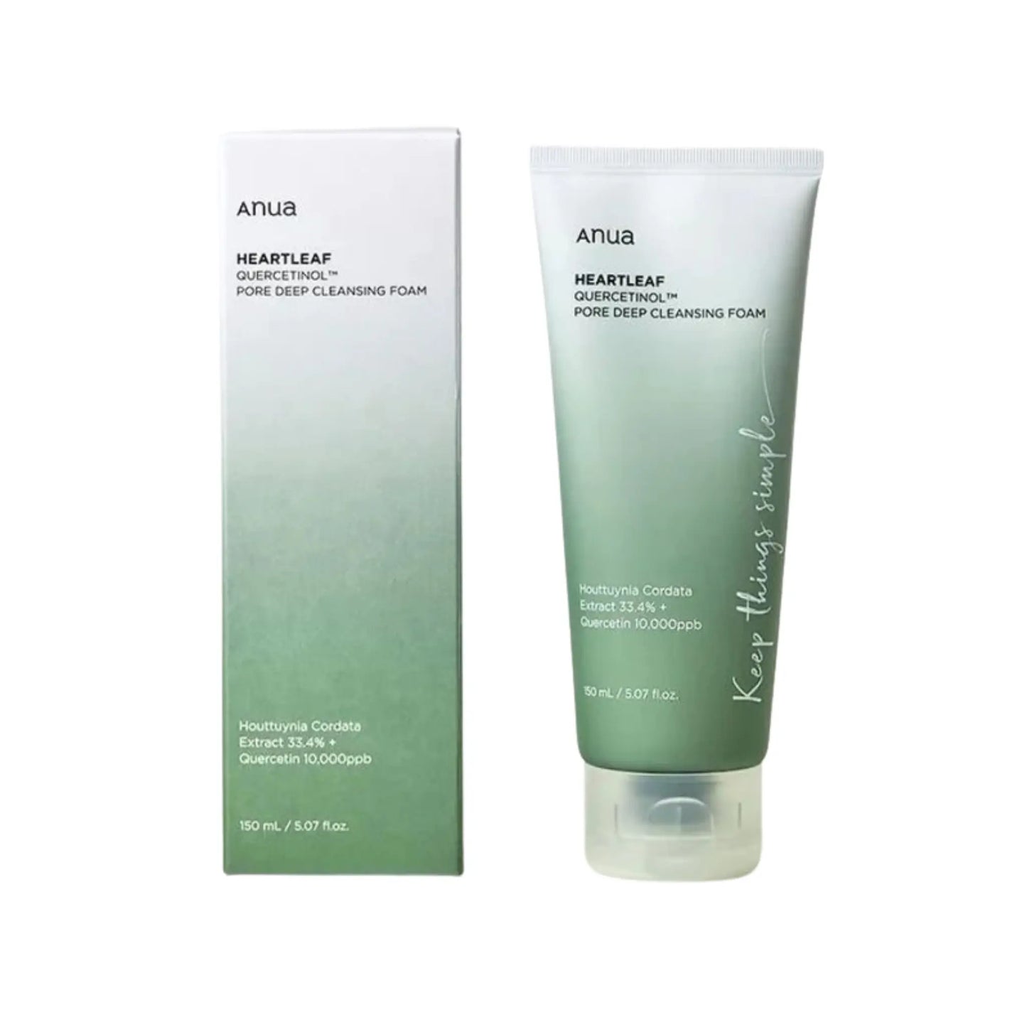 Anua - Gel Nettoyant Visage Apaisant Heartleaf Quercetinol VENYSIA