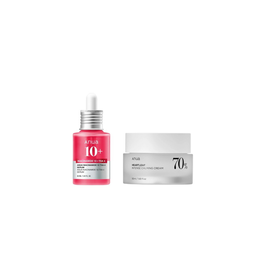 ANUA – Duo Sérum Niacinamide 10% + TXA 4% & Crème Heartleaf 70 Intense Calming