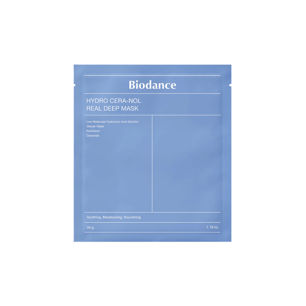 Masque hydrogel Biodance Hydro Cera-Nol apaisant et hydratant