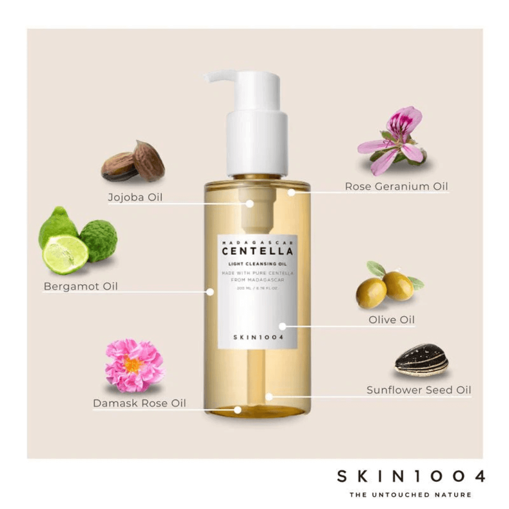 SKIN1004 - Aceite limpiador ligero de centella asiática de Madagascar - 200 ml